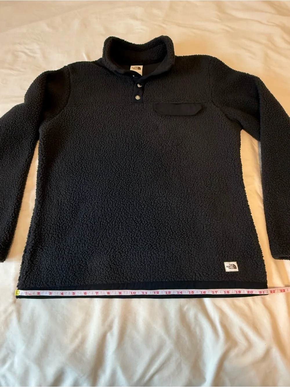 The North Face Men's Black Cragmont 1/4 Snap Pullover Jacket Size Large